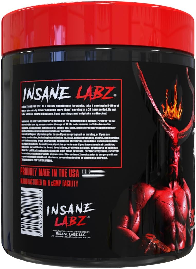 Insane Labz Hellboy Pre-workout 35 Servings Lemonade - Image 3