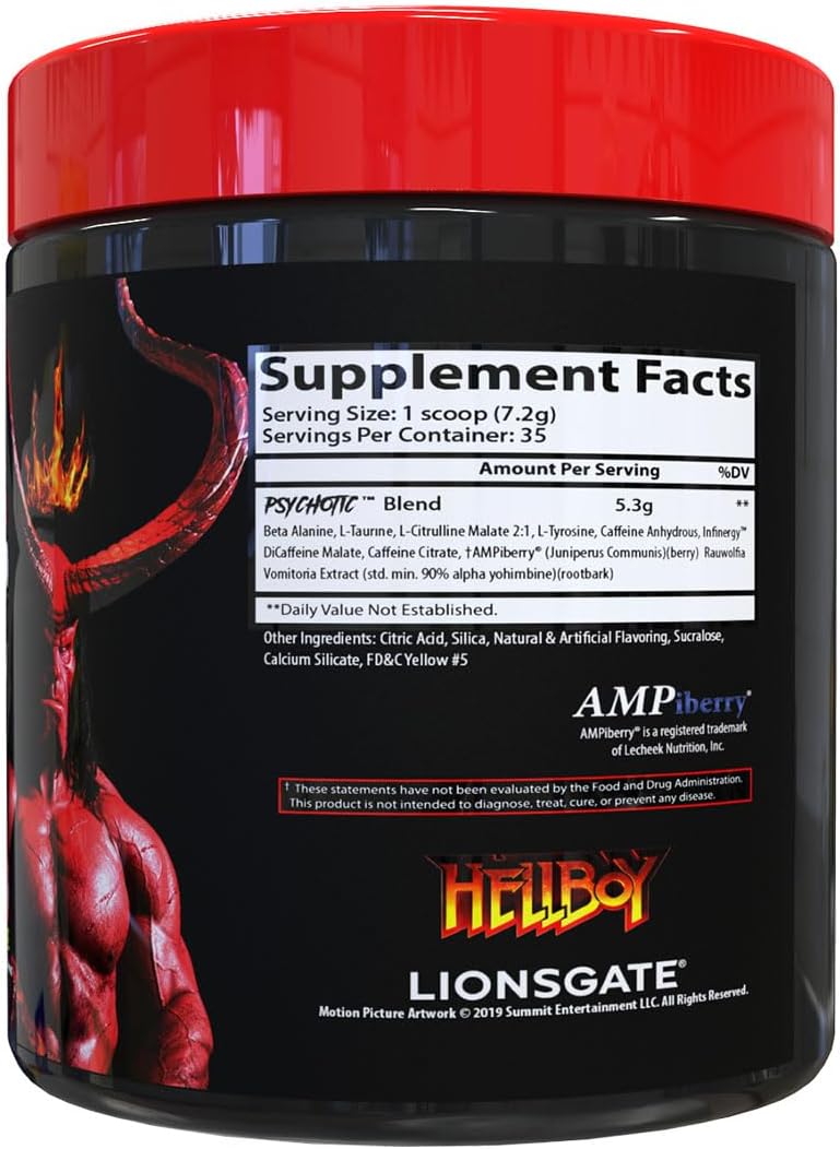 Insane Labz Hellboy Pre-workout 35 Servings Lemonade - Image 2