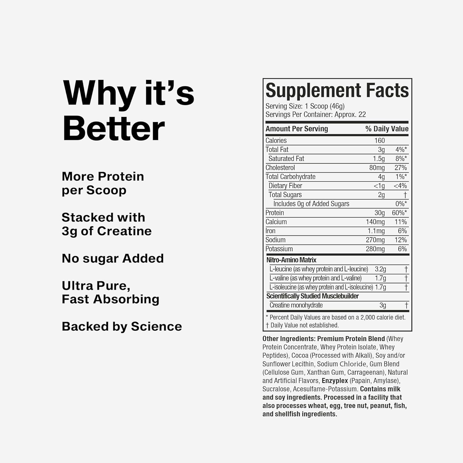 MuscleTech Whey Protein Powder | Nitro-Tech Whey Protein Isolate & Peptides | Protein + Creatine for Muscle Gain | Muscle Builder for Men & Women - Image 8
