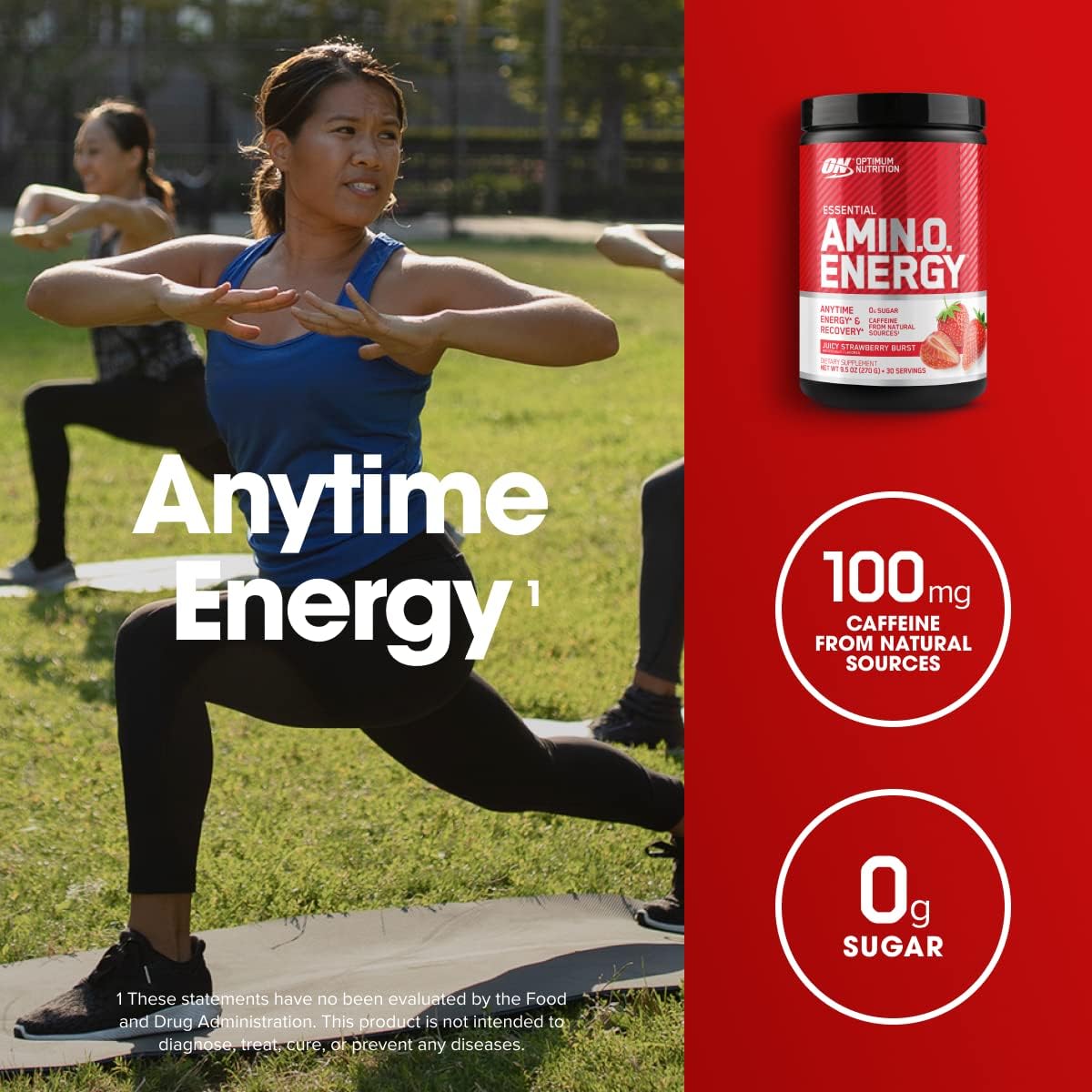 Optimum Nutrition Amino Energy - Pre Workout with Green Tea, BCAA, Amino Acids, Keto Friendly, Green Coffee Extract, Energy Powder - Image 4