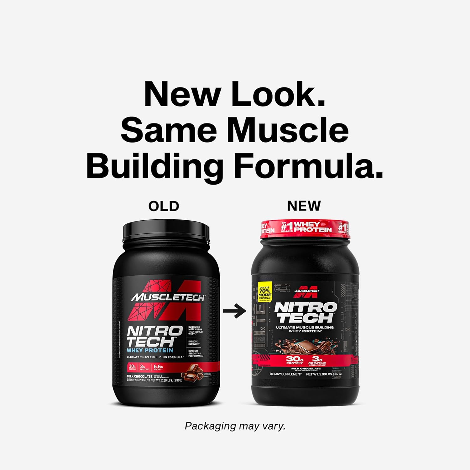 MuscleTech Whey Protein Powder | Nitro-Tech Whey Protein Isolate & Peptides | Protein + Creatine for Muscle Gain | Muscle Builder for Men & Women - Image 2