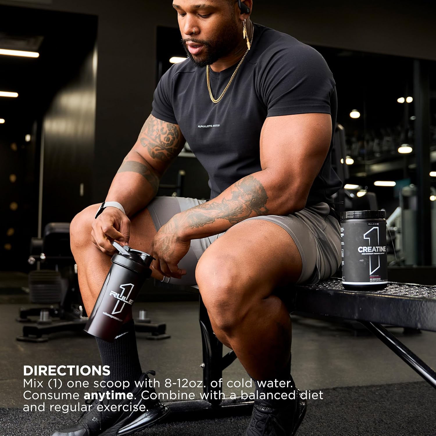 Rule 1 Creatine Powder ? Pure Micronized Creatine Monohydrate for High-Intensity Exercise and Lean Body Mass Support, Flavored and Unflavored - Image 6
