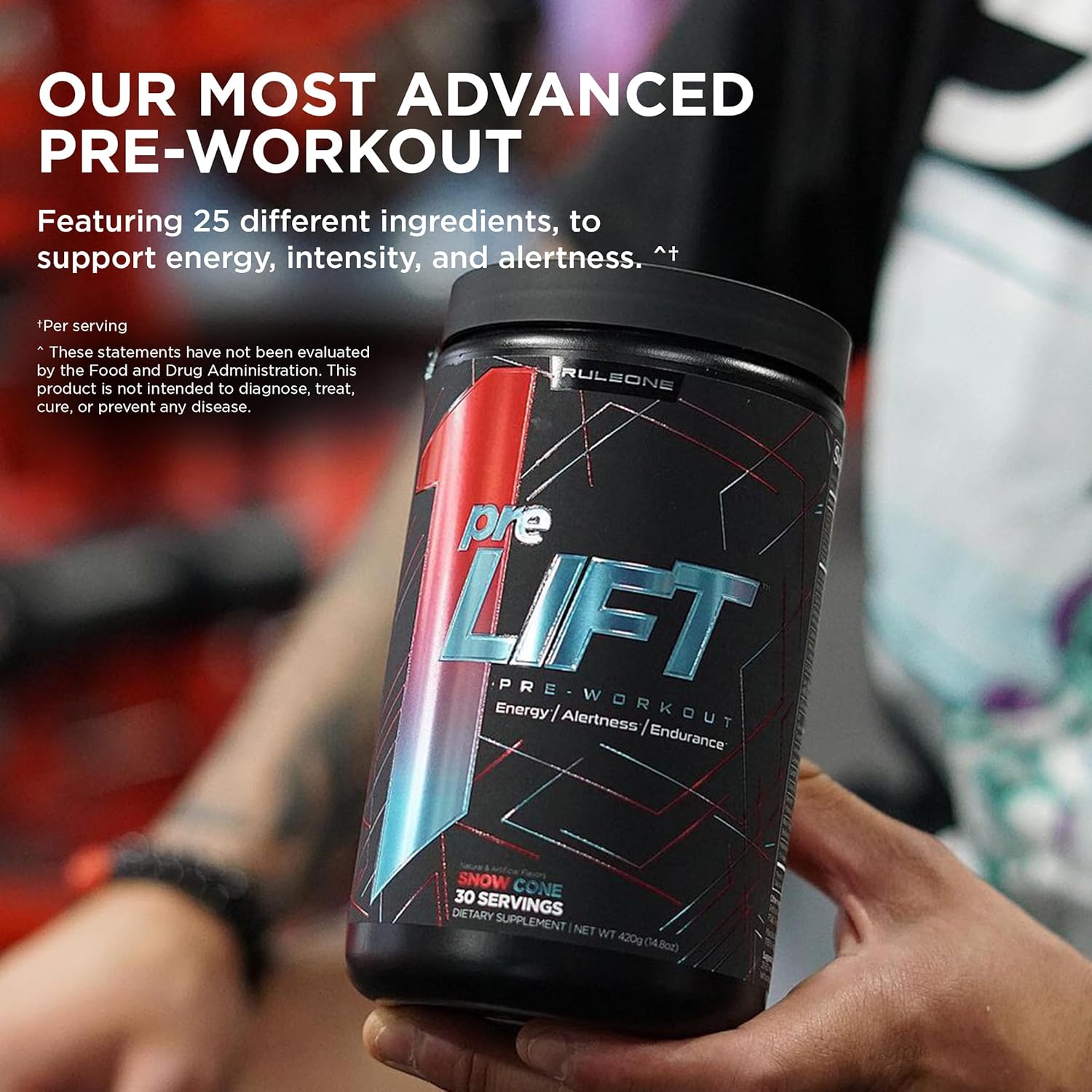 Rule 1 Proteins preLIFT Pre-Workout - 6g Citrulline, 3.2g Beta Alanine, 3 Caffeine Sources + 20 Others for Energy, Alertness, & Endurance - Image 7