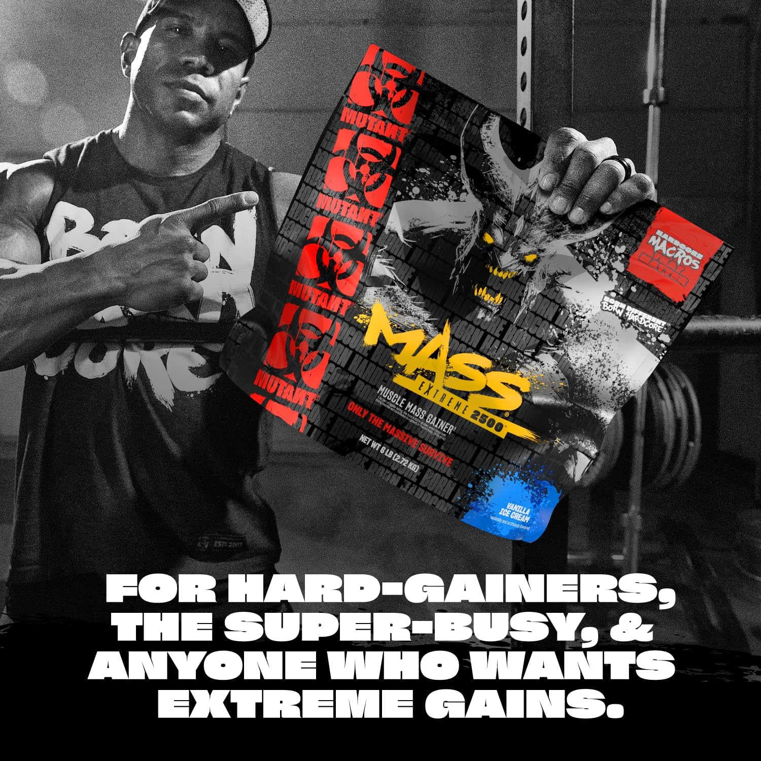 Mutant Mass Extreme 2500 Gainer - Whey Protein Powder with 3-Source Whey Protein Blend & Whole Food Carbs - High Calorie Mass Gainer for Muscle Building & Weight Gain - Image 3
