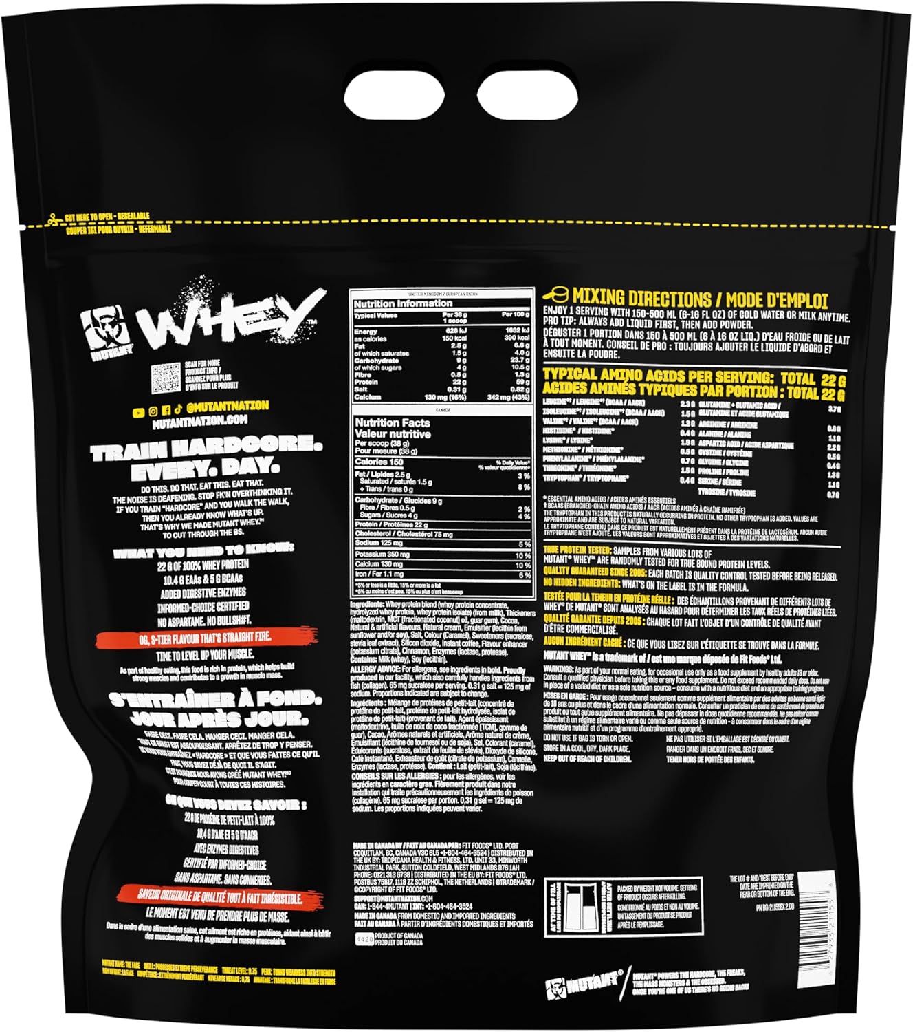 Mutant WHEY 100% Whey Protein, added Digestive Enzymes help Build Muscle and Muscle Recovery After Exercise - Image 9