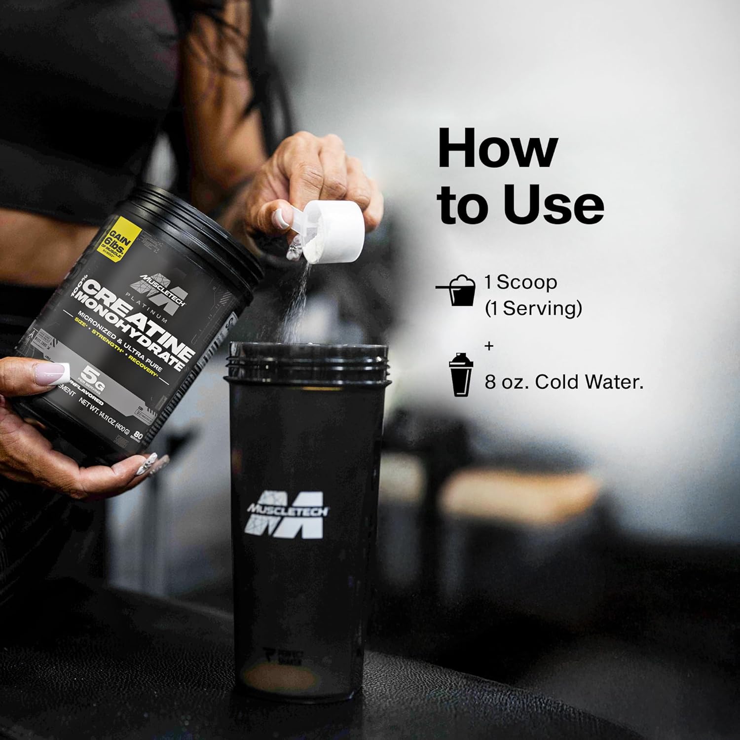 MuscleTech Creatine Monohydrate Powder | Platinum Creatine Powder | Pure Micronized Creatine Powder | Post Workout Supplement, Muscle Recovery + Muscle Builder - Image 8