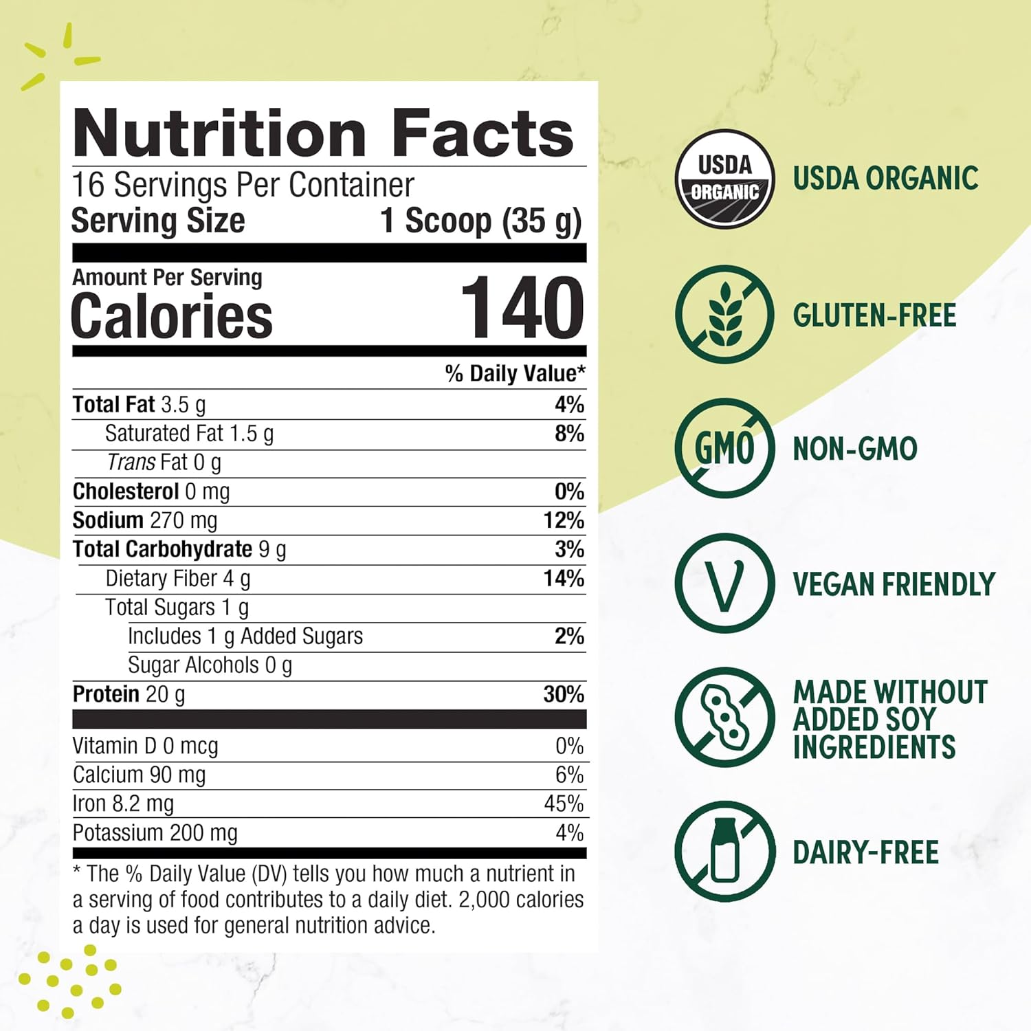 Purely Inspired Plant Based Protein Powder | Organic Protein Powder | Vegan Protein Powder for Women & Men - Image 4
