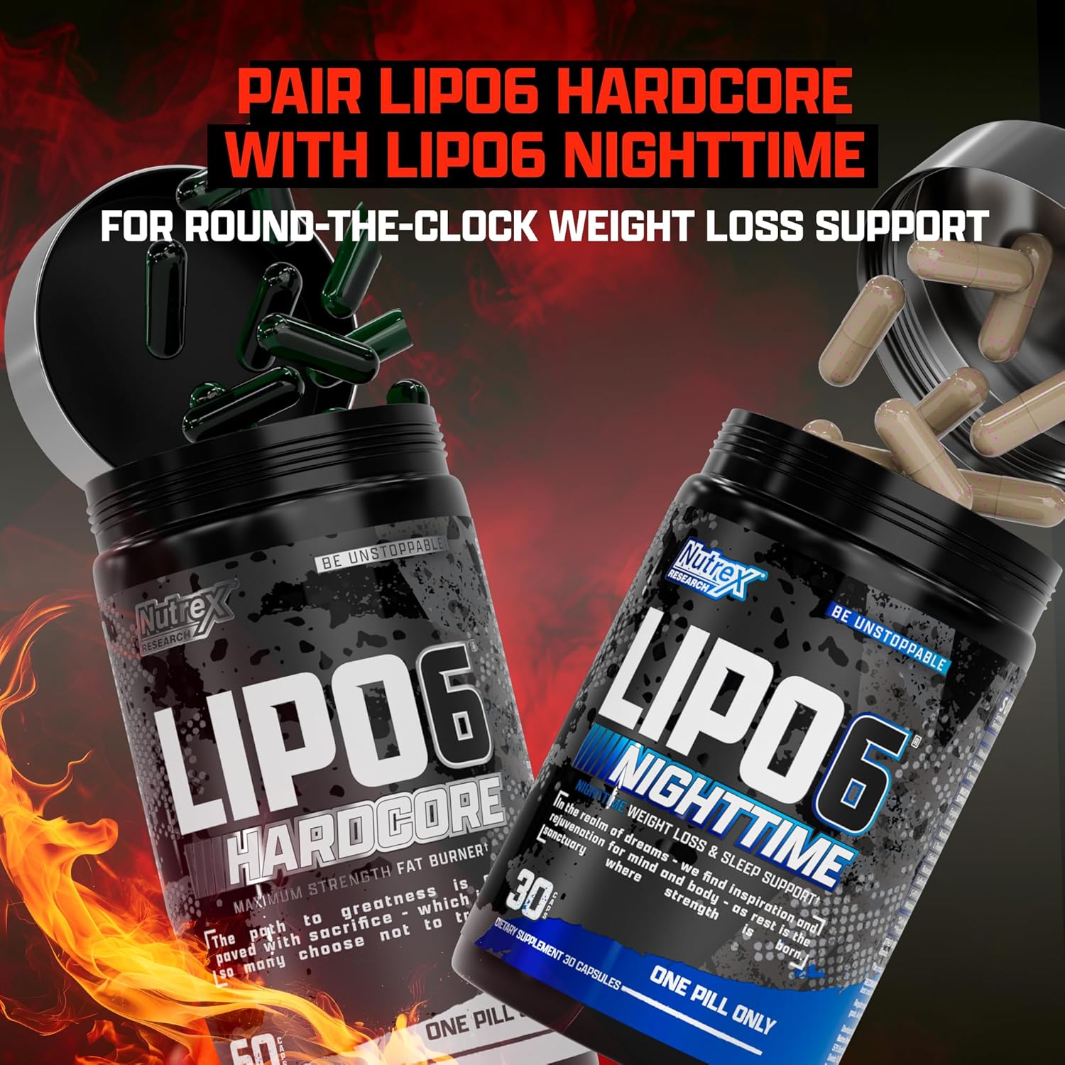 Nutrex Research Lipo-6 Hardcore Supplement, Supports Metabolism & Energy, Dietary Capsules - Image 6